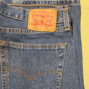 Levi's Straight Fit Denim Jeans - Classic Blue
